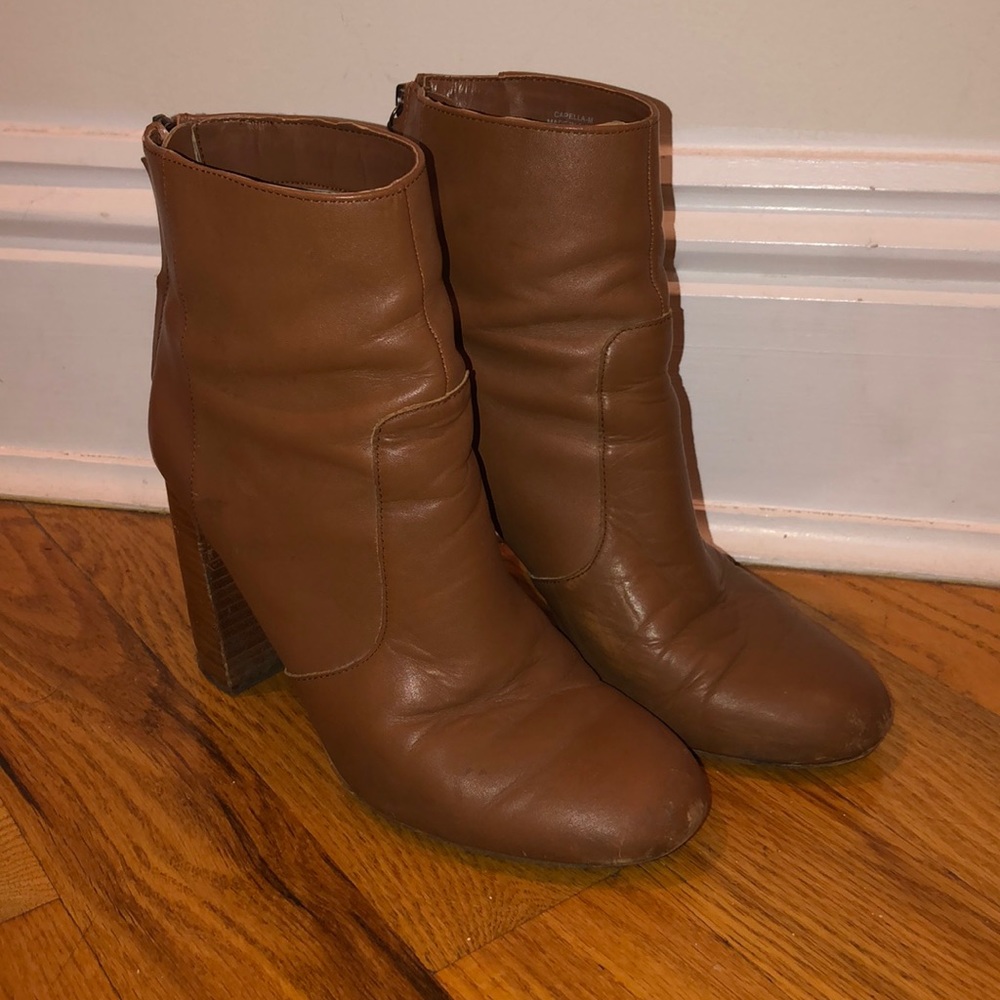 French Connection Heeled Brown Booties